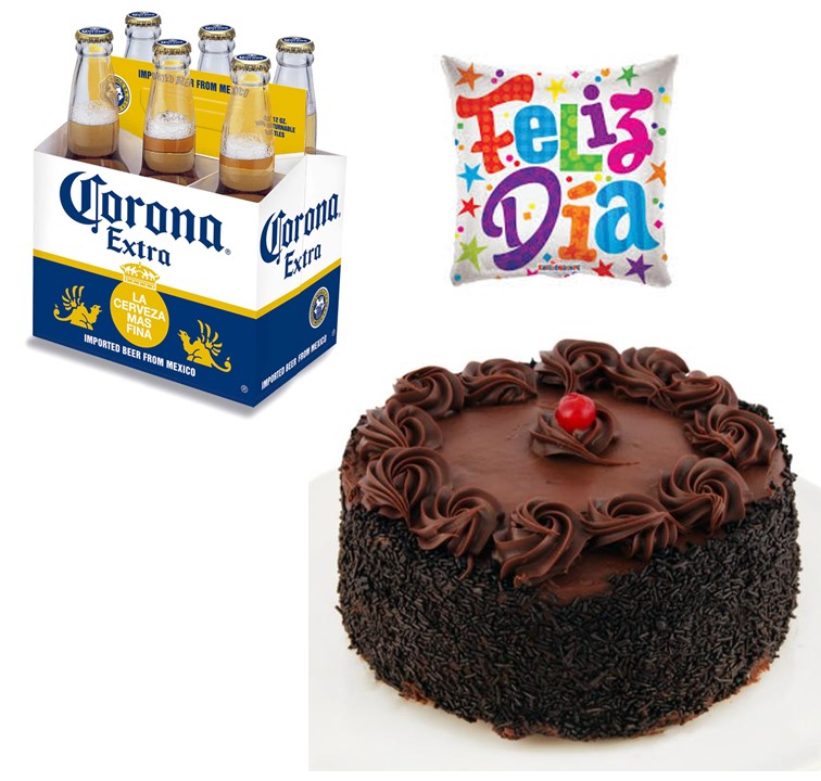 Cerveza Corona, Torta del Dia 15 personas y globito